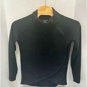ATHLETA COZY KARMA Asymmetrical  Black‎ Pullover Sweatshirt size Small